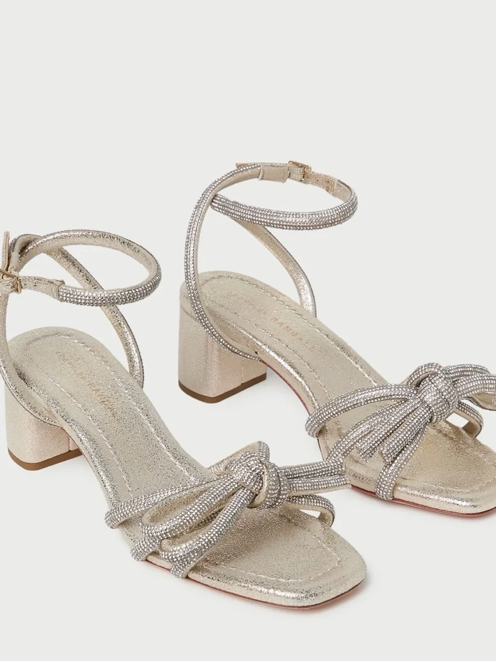 NIB! Loeffler Randall Mikel Cappuccino Sandals - Picture 5 of 8